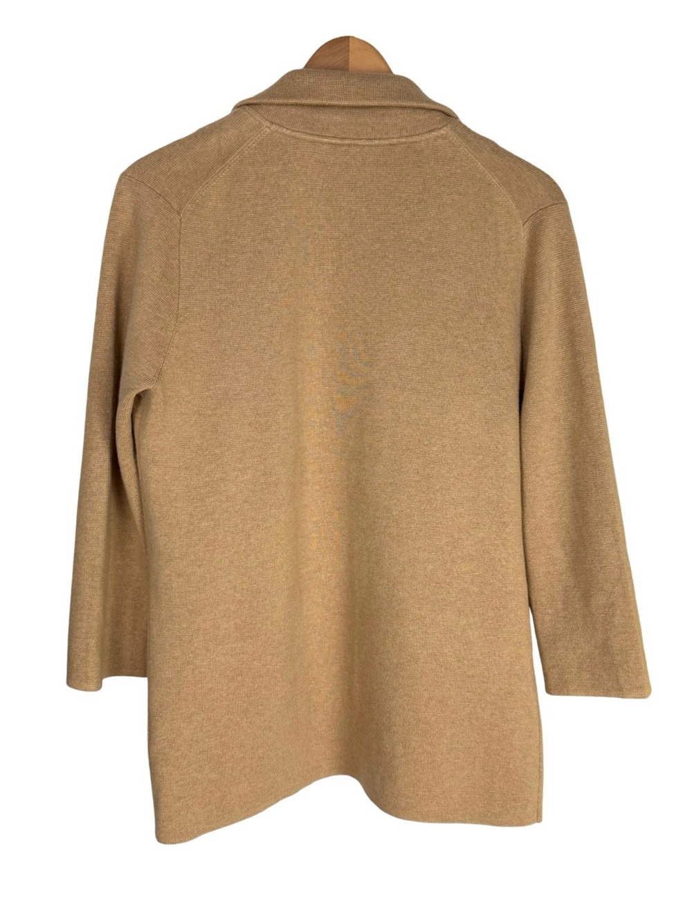 J. Crew Sophie Sweater Blazer Camel Tan Merino
Wool Blend Open Front Jacket S - Picture 4 of 6